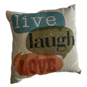 Decorative Pillow, Live Laugh Love